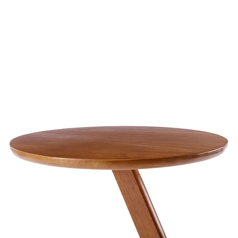 SEYNAR Table d'appoint ronde polyvalente en bois massif ou petite pièce d'appoint