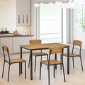 Ensemble table de salle à manger avec table de cuisine rectangulaire et chaises (lot de 5)