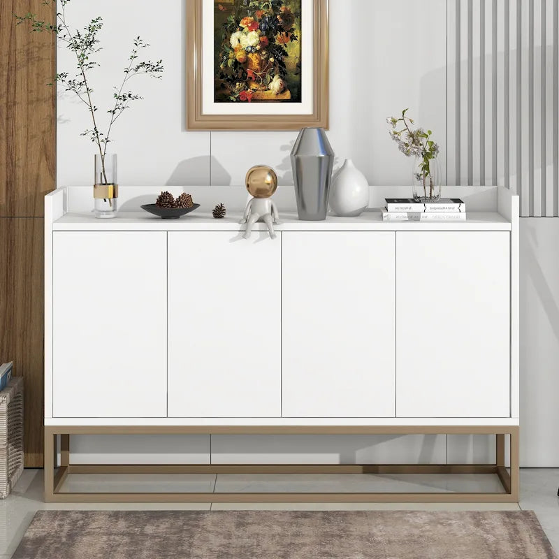 Buffet de cuisine, commode, bar à café, meuble de rangement d'appoint, table de service