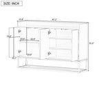Buffet de cuisine, commode, bar à café, meuble de rangement d'appoint, table de service