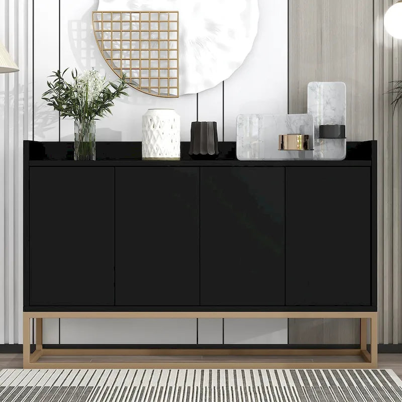 Buffet de cuisine, commode, bar à café, meuble de rangement d'appoint, table de service
