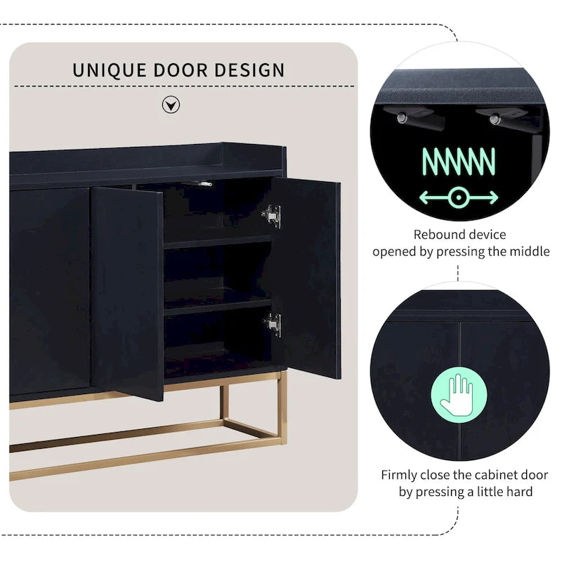 Buffet de cuisine, commode, bar à café, meuble de rangement d'appoint, table de service
