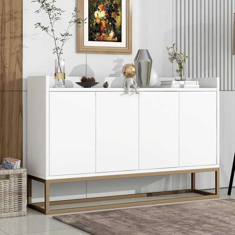 Buffet de cuisine, commode, bar à café, meuble de rangement d'appoint, table de service