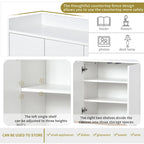 Buffet de cuisine, commode, bar à café, meuble de rangement d'appoint, table de service