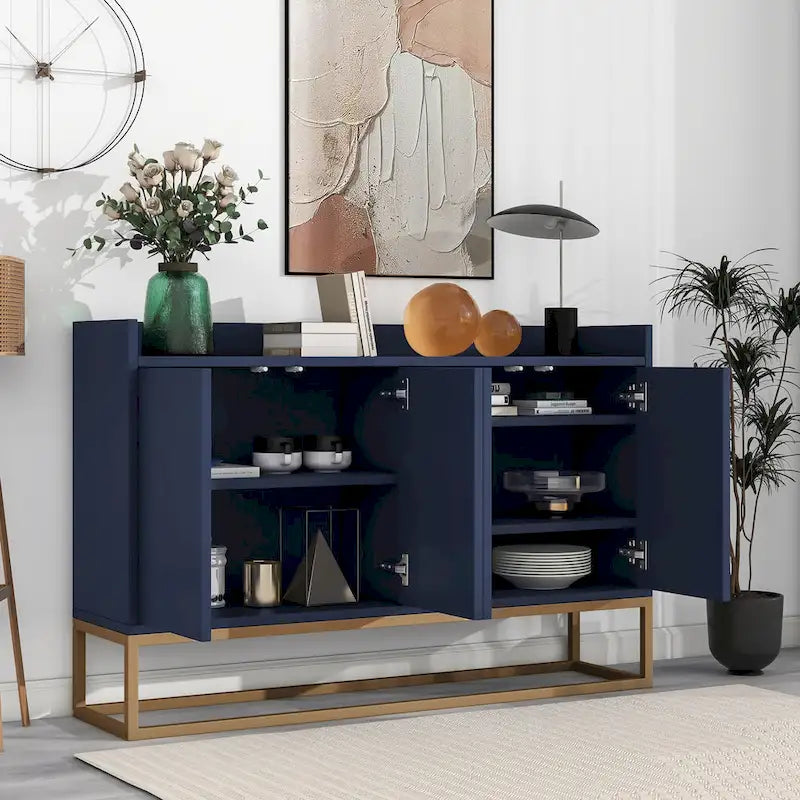 Buffet de cuisine, commode, bar à café, meuble de rangement d'appoint, table de service