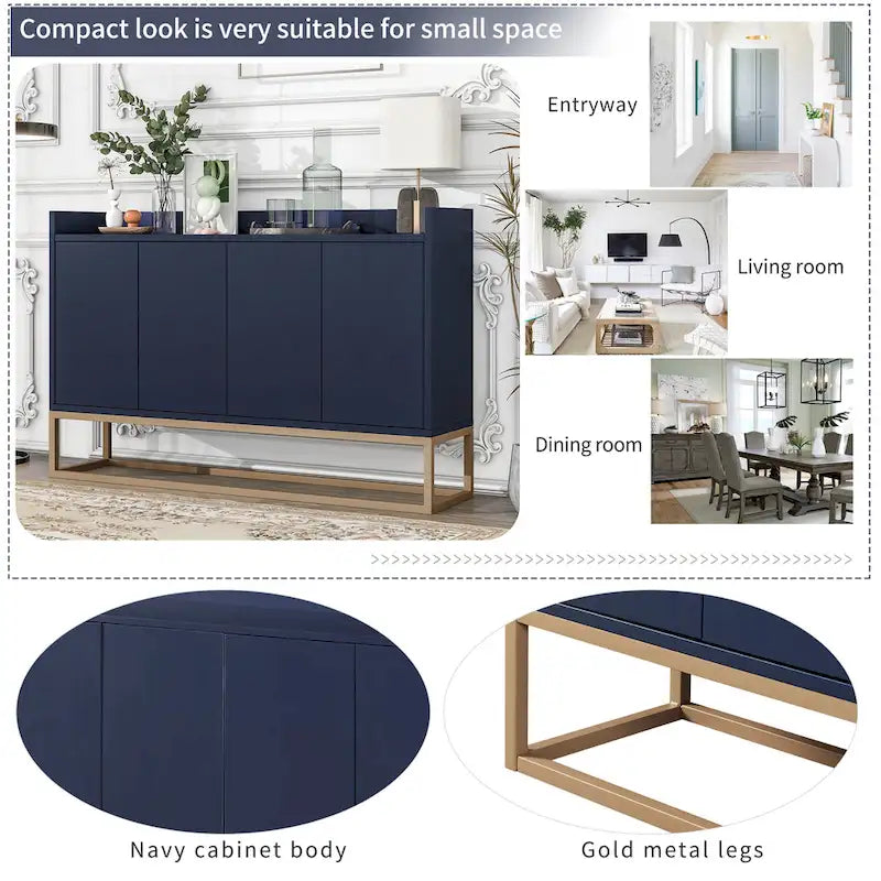 Buffet de cuisine, commode, bar à café, meuble de rangement d'appoint, table de service