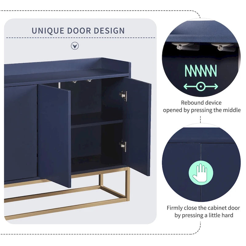 Buffet de cuisine, commode, bar à café, meuble de rangement d'appoint, table de service