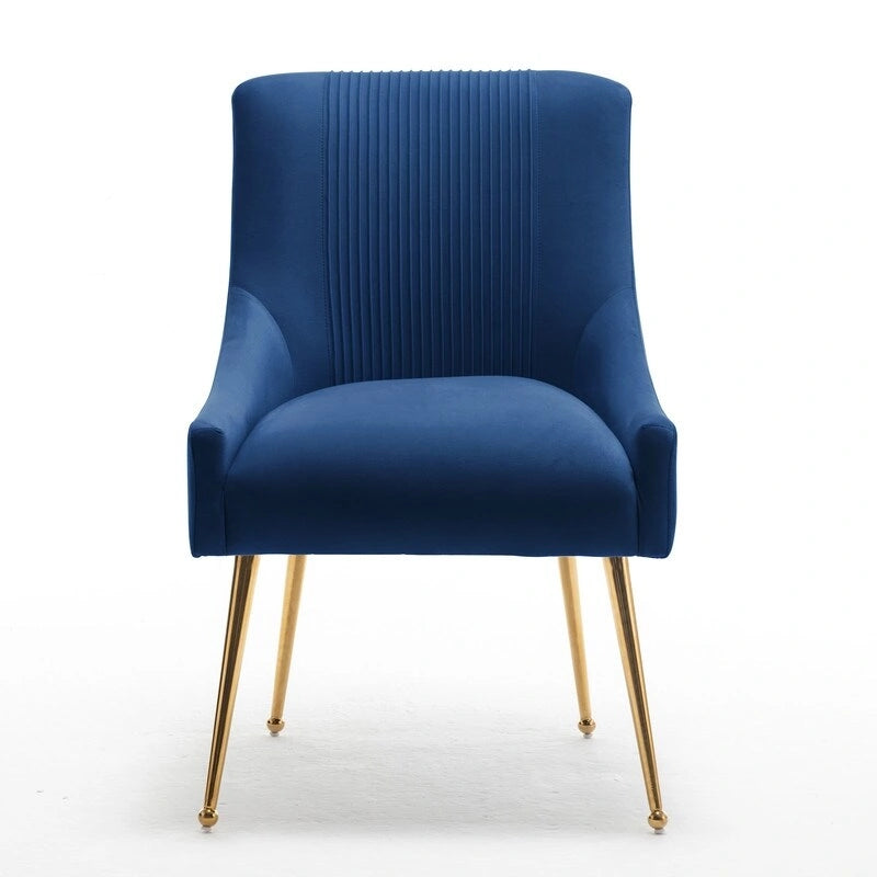 Lot de 8 chaises de salle à manger SEYNAR Modern Glam en velours, chaises capitonnées pour salon (sans table)