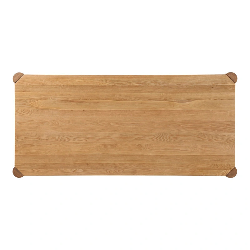 Aurelle Home Posy Modern Solid Oak Dinning Table