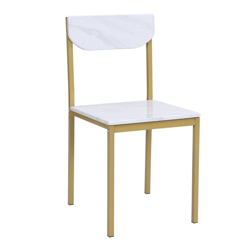 3 Piece Drop Leaf Dining Table Set, Modern Counter Height Round Dining Set with 2 Chairs, Wood Small Kitchen Table Set