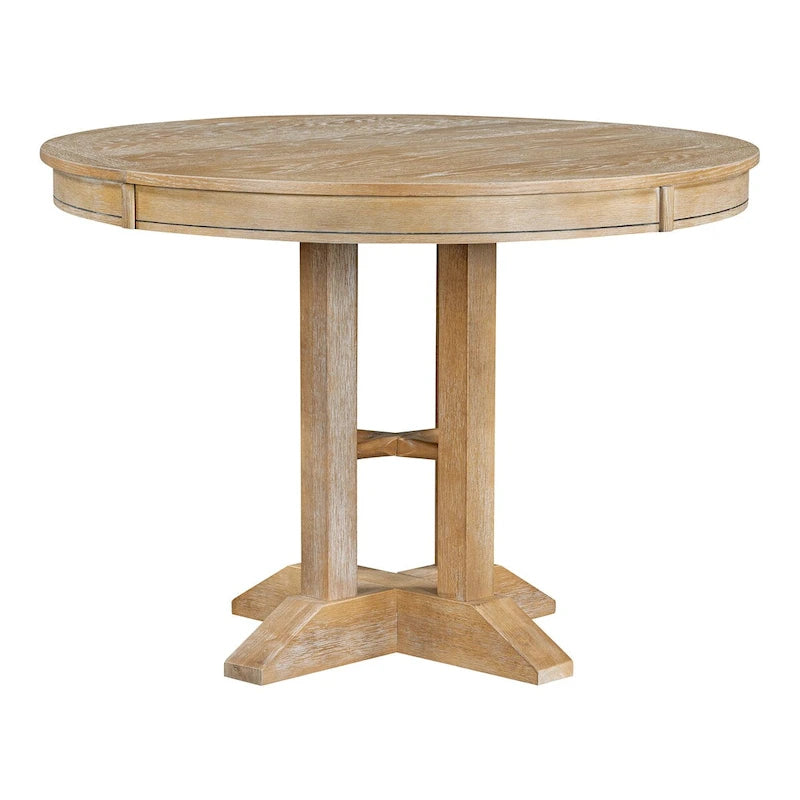 Table de salle à manger Nestfair de style rétro avec plateau extensible - S.O.