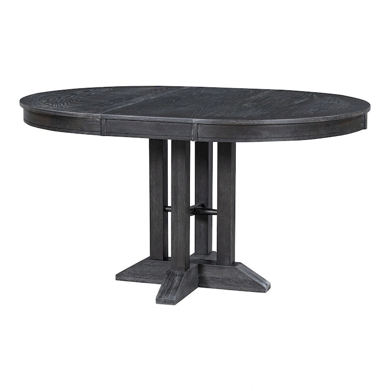 Table de salle à manger Nestfair de style rétro avec plateau extensible - S.O.