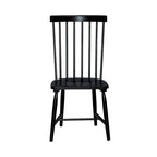 Ensemble de table rectangulaire Capeside Cottage blanc et noir 6 pièces