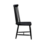 Ensemble de table rectangulaire Capeside Cottage blanc et noir 6 pièces