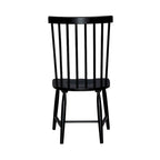 Ensemble de table rectangulaire Capeside Cottage blanc et noir 6 pièces