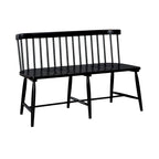 Ensemble de table rectangulaire Capeside Cottage blanc et noir 6 pièces