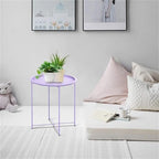 Plateau de table d'appoint en métal