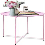 Plateau de table d'appoint en métal