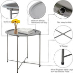 Plateau de table d'appoint en métal