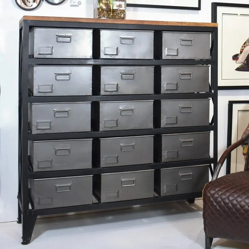Armoire de rangement industrielle - 15 x 48 x 50