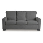 Signature Design by Ashley Rannis Pewter Full Sofa Sleeper - 76W x 40D x 39H