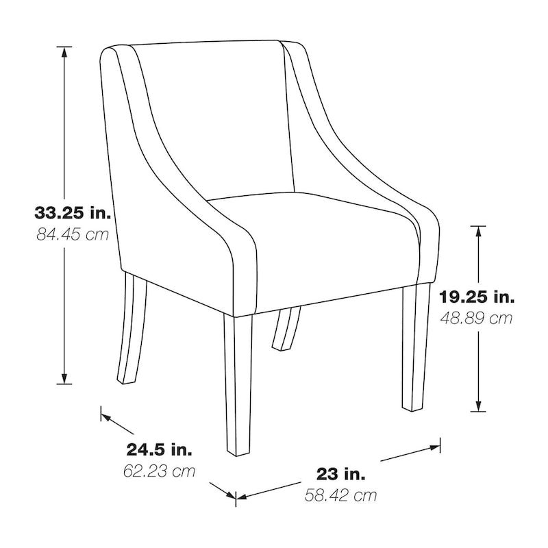 Chaise de salle à manger Monarch
