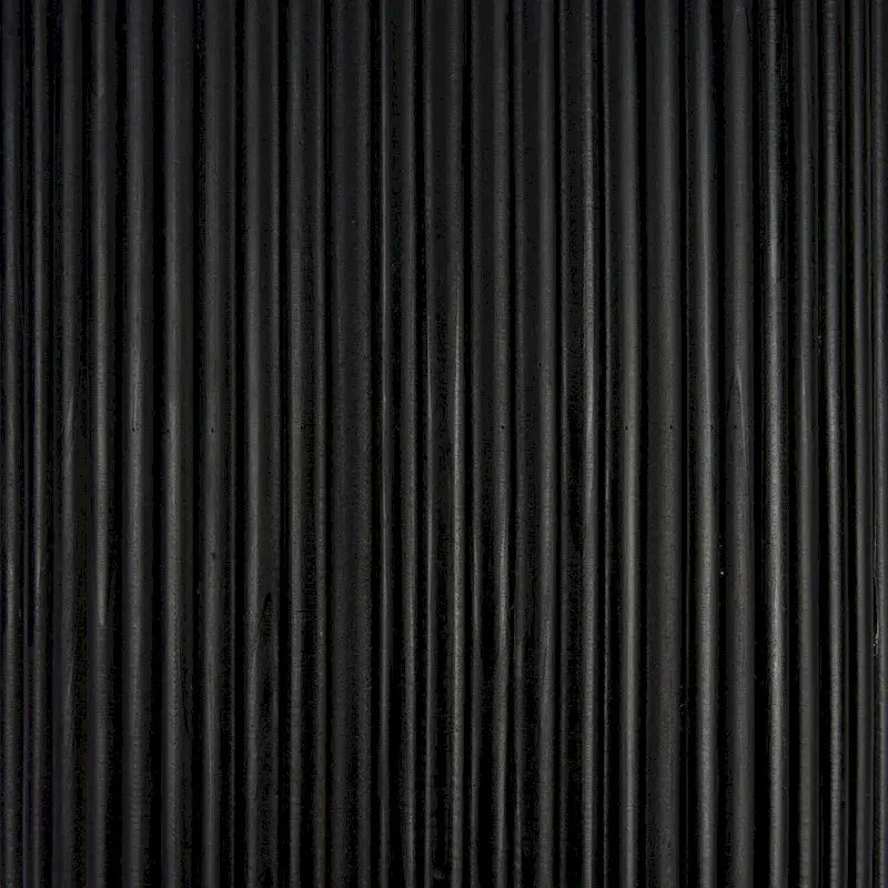 Pouf de rangement Boto noir et blanc