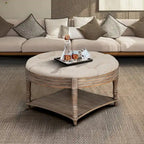 Table basse repose-pieds ronde large