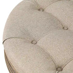 Table basse repose-pieds ronde large