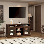 Meuble TV contemporain Roomfitters, console multimédia moderne, pour téléviseurs jusqu'à 65 pouces, espace de rangement ouvert et fermé
