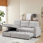 L-Shaped Sectional Sofa with Reclining Storage