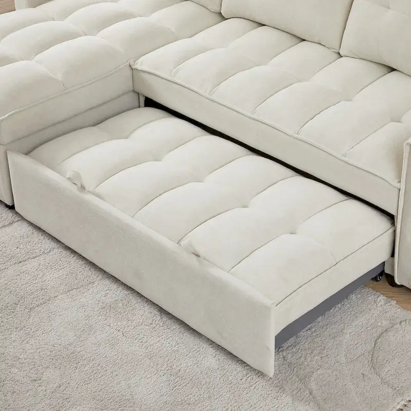 L-Shaped Sectional Sofa with Reclining Storage