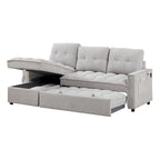 L-Shaped Sectional Sofa with Reclining Storage