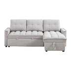L-Shaped Sectional Sofa with Reclining Storage