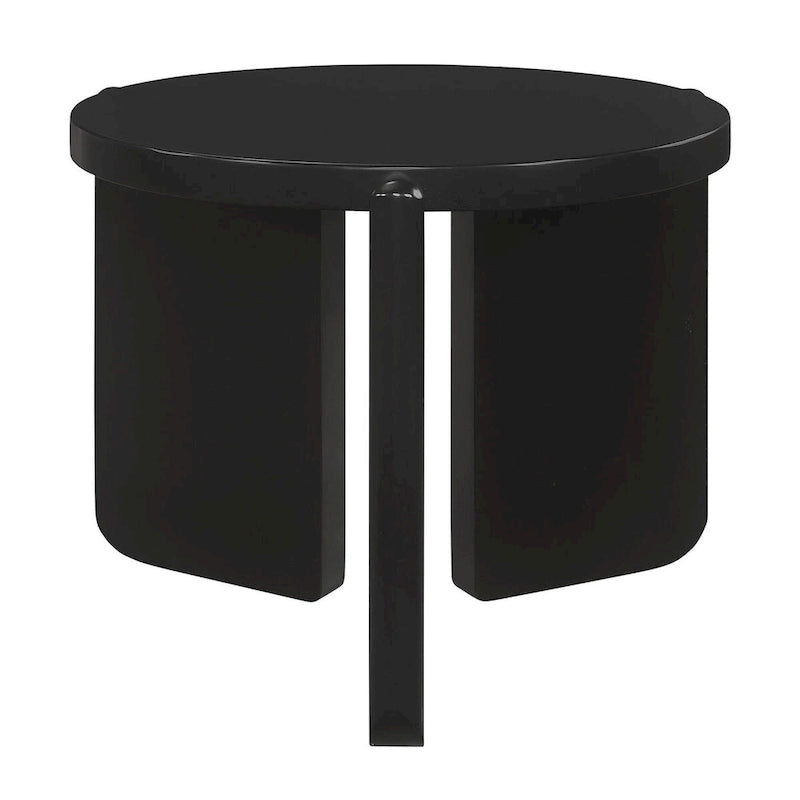 Table d'appoint ronde Harrison noire