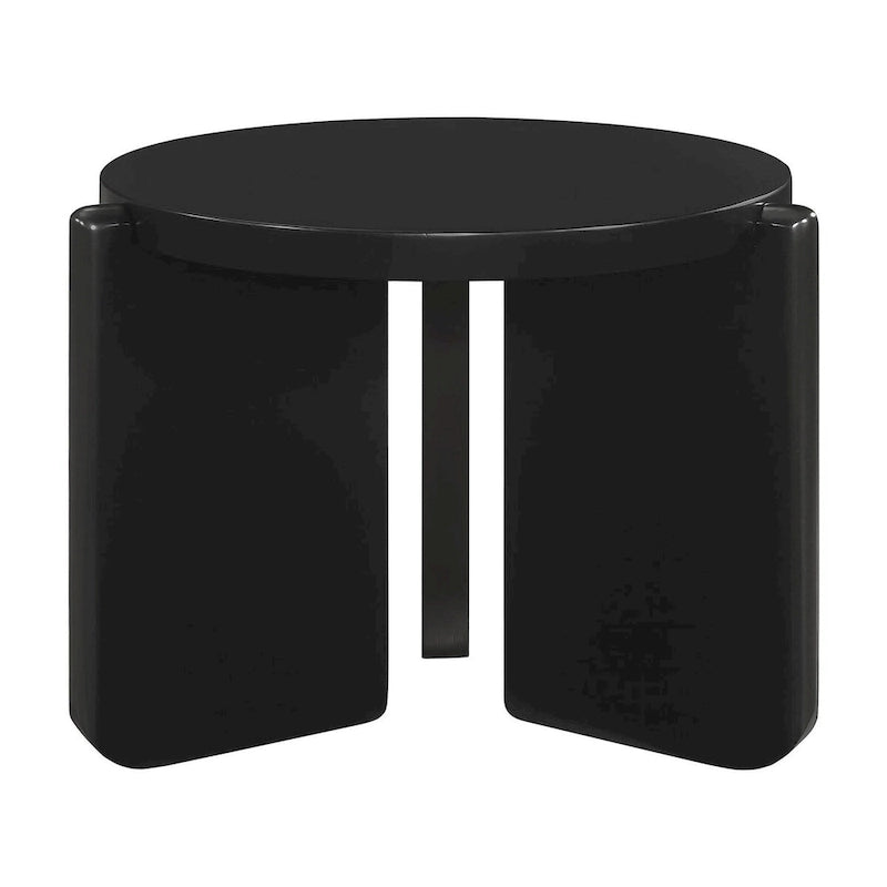Table d'appoint ronde Harrison noire