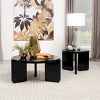 Table d'appoint ronde Harrison noire