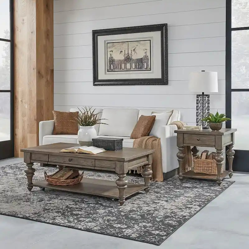 Ensemble de table basse 3 pièces Americana Farmhouse Dusty Taupe