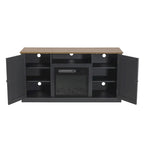 Meuble TV console de 54 po pour téléviseurs jusqu'à 60 po avec cheminée électrique - 54 po de largeur