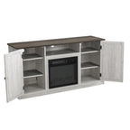 Meuble TV console de 54 po pour téléviseurs jusqu'à 60 po avec cheminée électrique - 54 po de largeur