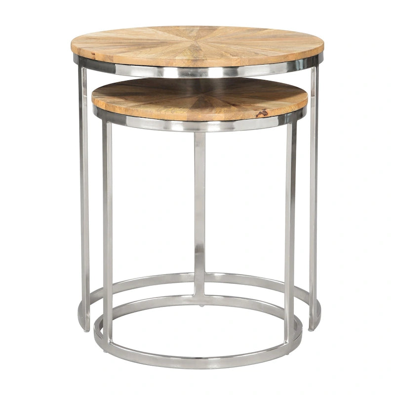 Tables gigognes Bari naturel