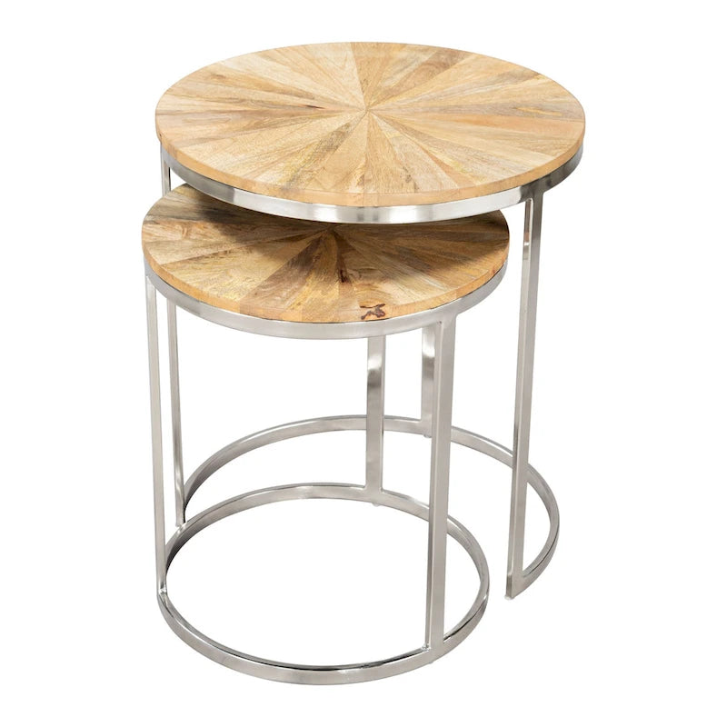 Tables gigognes Bari naturel
