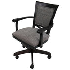 Chaise de salle à manger pivotante en bois à roulettes - 400 sur roulettes - Rembourrage personnalisé - Siège de 18 pouces