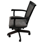 Chaise de salle à manger pivotante en bois à roulettes - 400 sur roulettes - Rembourrage personnalisé - Siège de 18 pouces