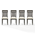 Ensemble de 4 chaises de salle à manger Hayden à dossier à lattes - 4 chaises