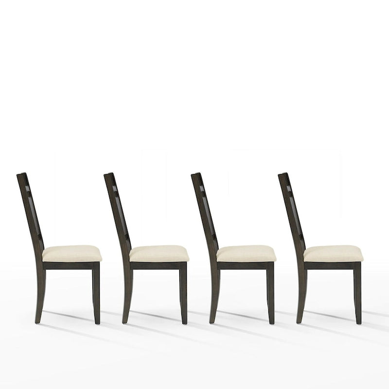 Ensemble de 4 chaises de salle à manger Hayden à dossier à lattes - 4 chaises