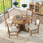 Ensemble de salle à manger fonctionnel rétro 5 pièces 1 table extensible