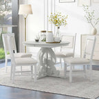 Ensemble de salle à manger fonctionnel rétro 5 pièces 1 table extensible