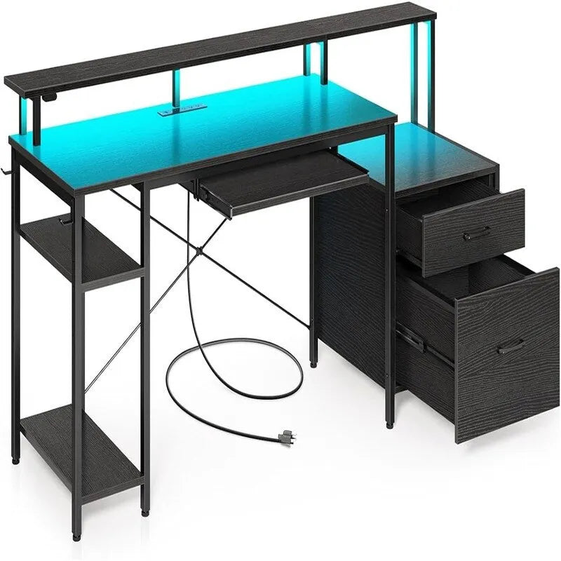 Computer Desk 65 with File Drawer