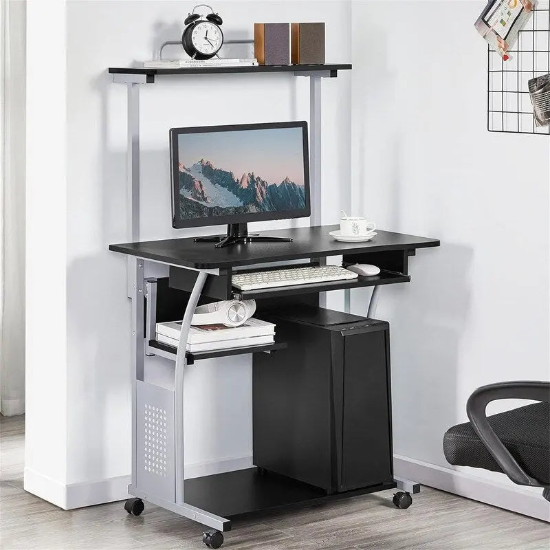 3 Tier Computer Desk with Printer Shelf